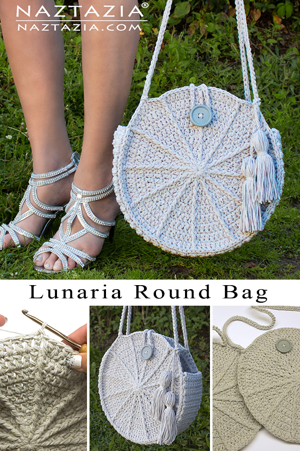 Raffia crochet round purse 👛 pretty color combo !!!... - Depop