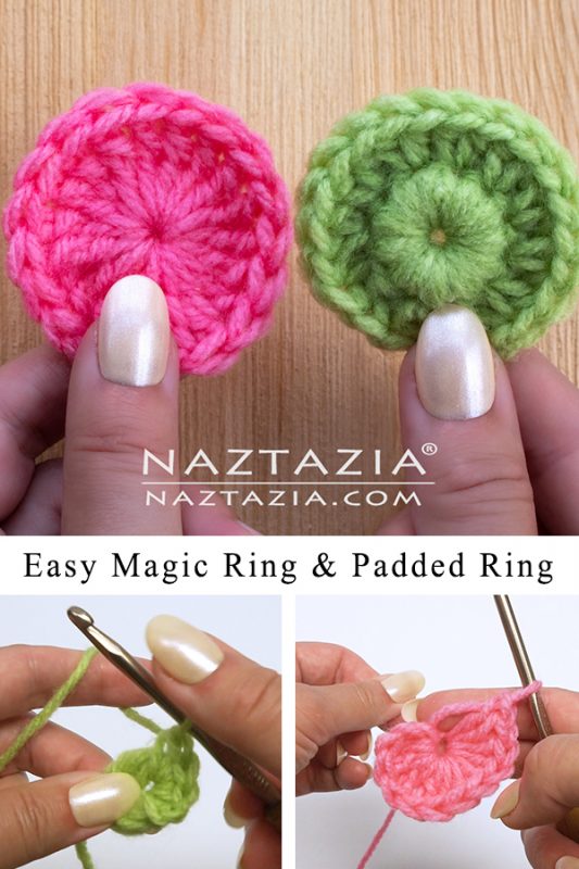 How to Crochet a Magic Ring (or Adjustable Ring) Naztazia