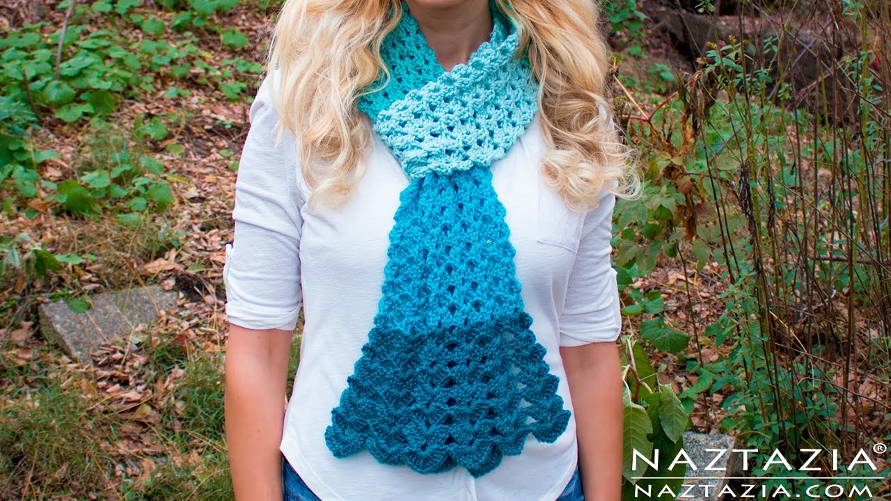 How to Crochet a Mermaid Tail Scarf - Naztazia