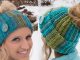 Crochet Messy Bun Hat with Hole on Top for Ponytail or Bun