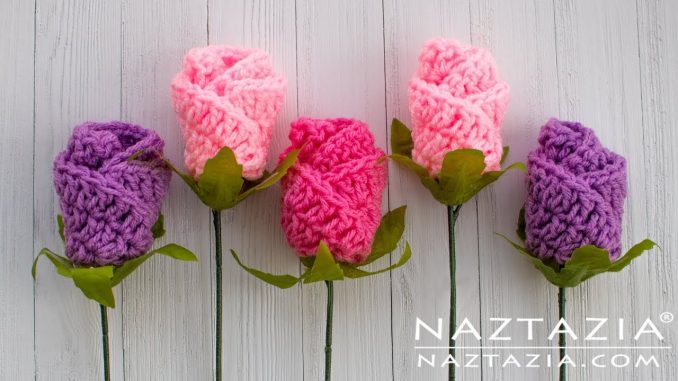 How to crochet a rose clearance easy