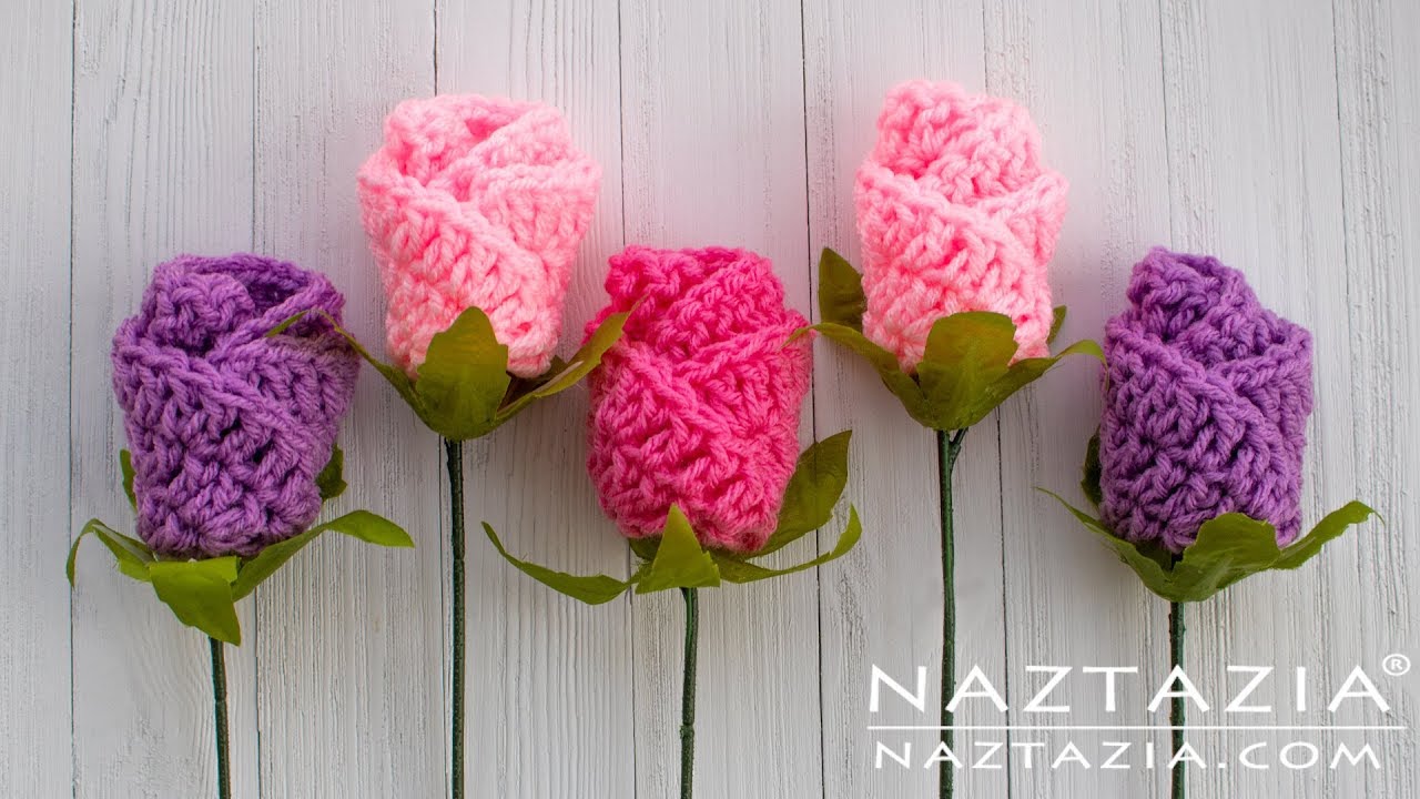 How to Crochet Simple Origami Rose - Naztazia