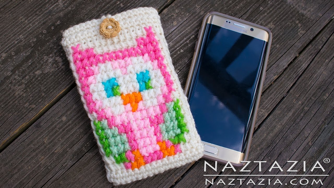 How to Crochet an Owl Cell Phone Case - Naztazia