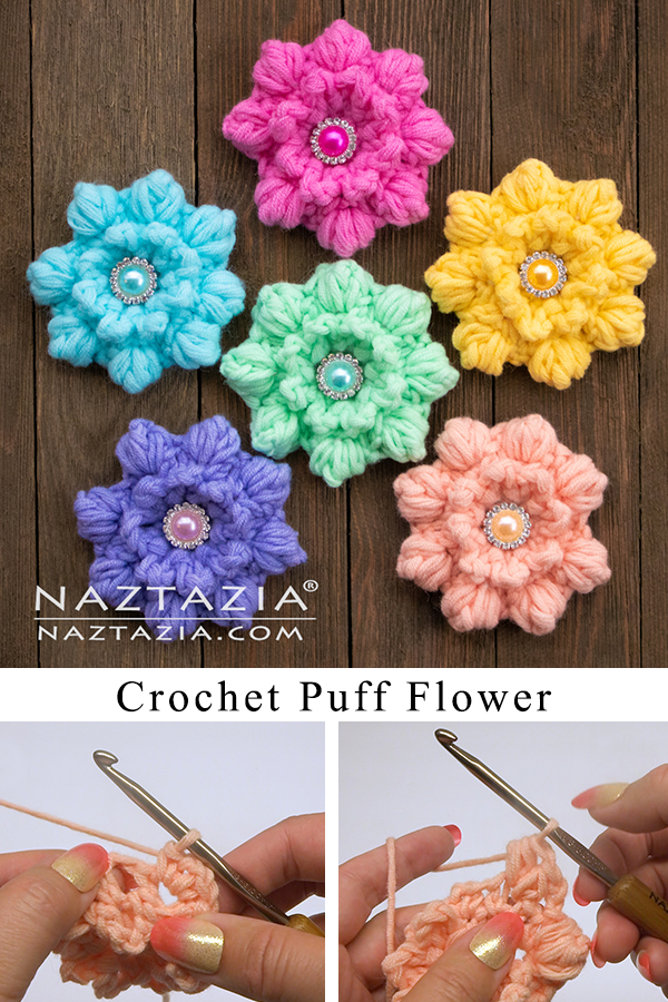 Crochet Puff Flower Naztazia