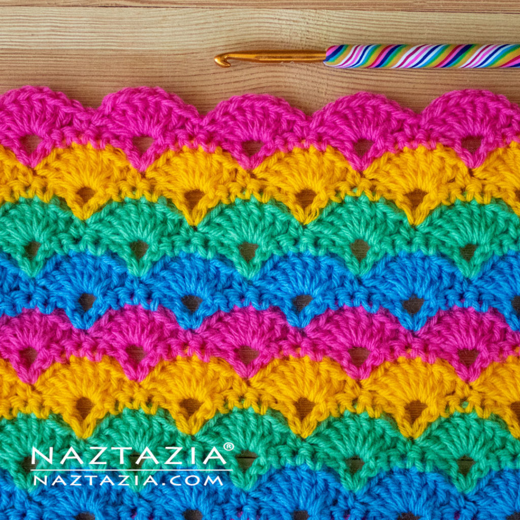 Easy Shell Blanket - Free Crochet Pattern