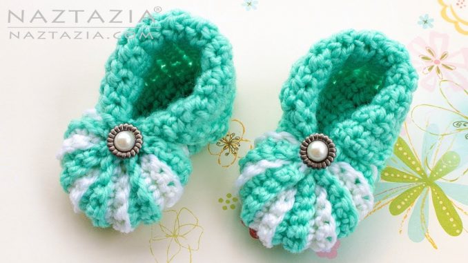 crochet baby booties