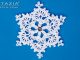 Crochet Snowflake Ornament for Winter and Christmas Holiday Season