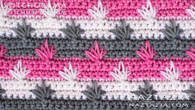 Crochet Spike Stitch Cluster from Stitchorama Collection