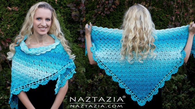 Crochet Splendid Shawl a C2C Wrap with Lace Edging