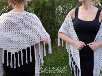 Crochet Step Shawl - Side to Side Shawlette