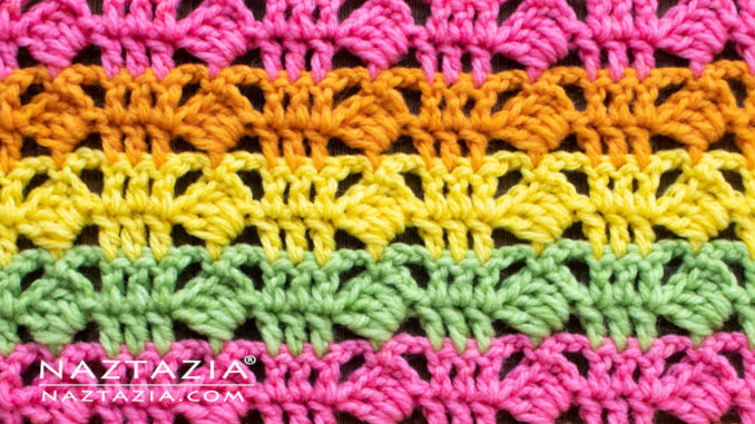 How to Crochet the Slanted Square Stitch Pattern Tutorial