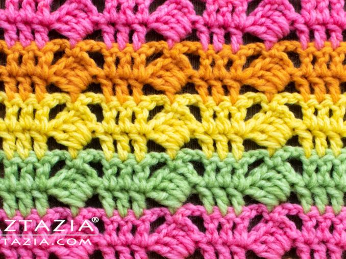 Crochet Flame Stitch Border Edging Naztazia 