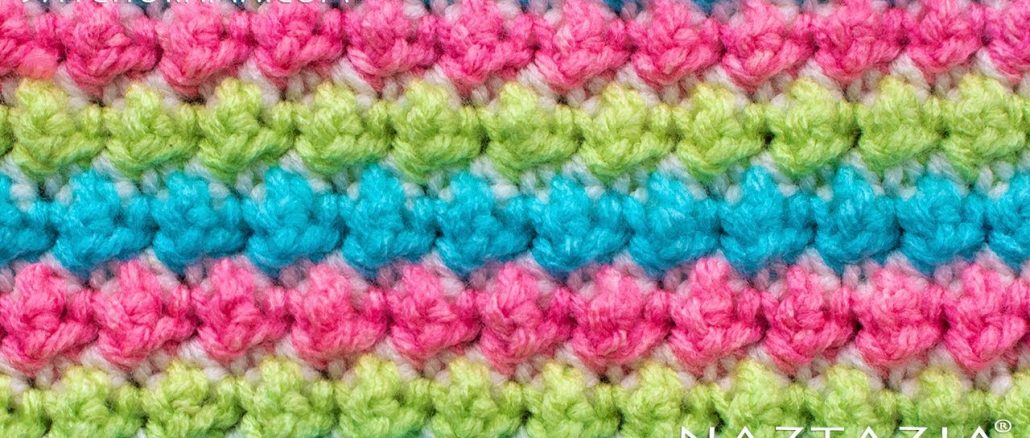 Crochet Trinity Stitch and Blackberry and Bramble Stitches from Stitchorama Collection