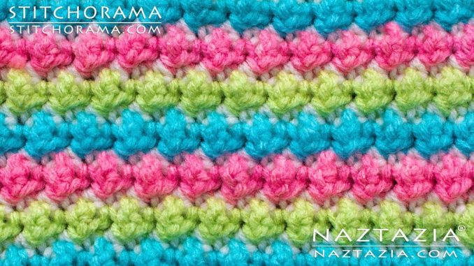 Crochet Trinity Stitch and Blackberry and Bramble Stitches from Stitchorama Collection