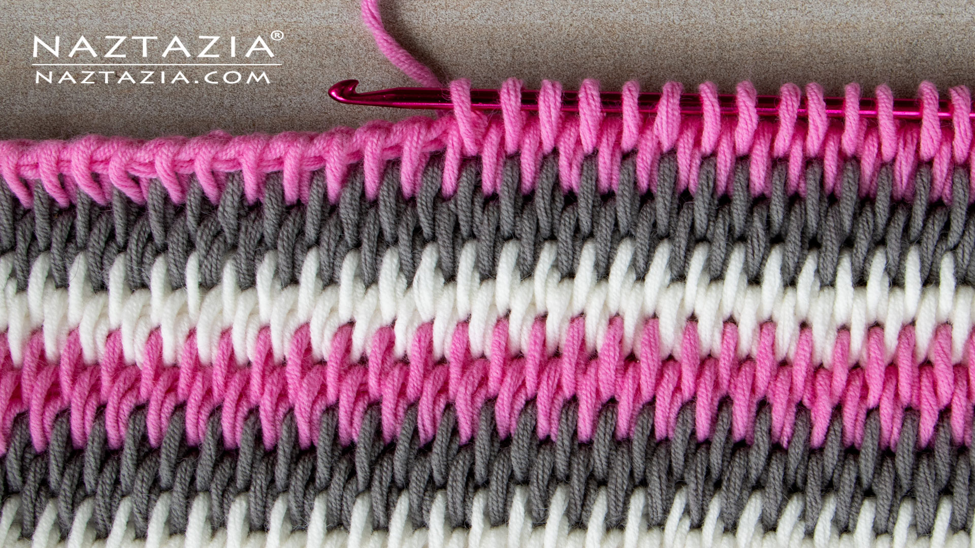 Tunisian Crochet No Curl Full Stitch - Naztazia ®