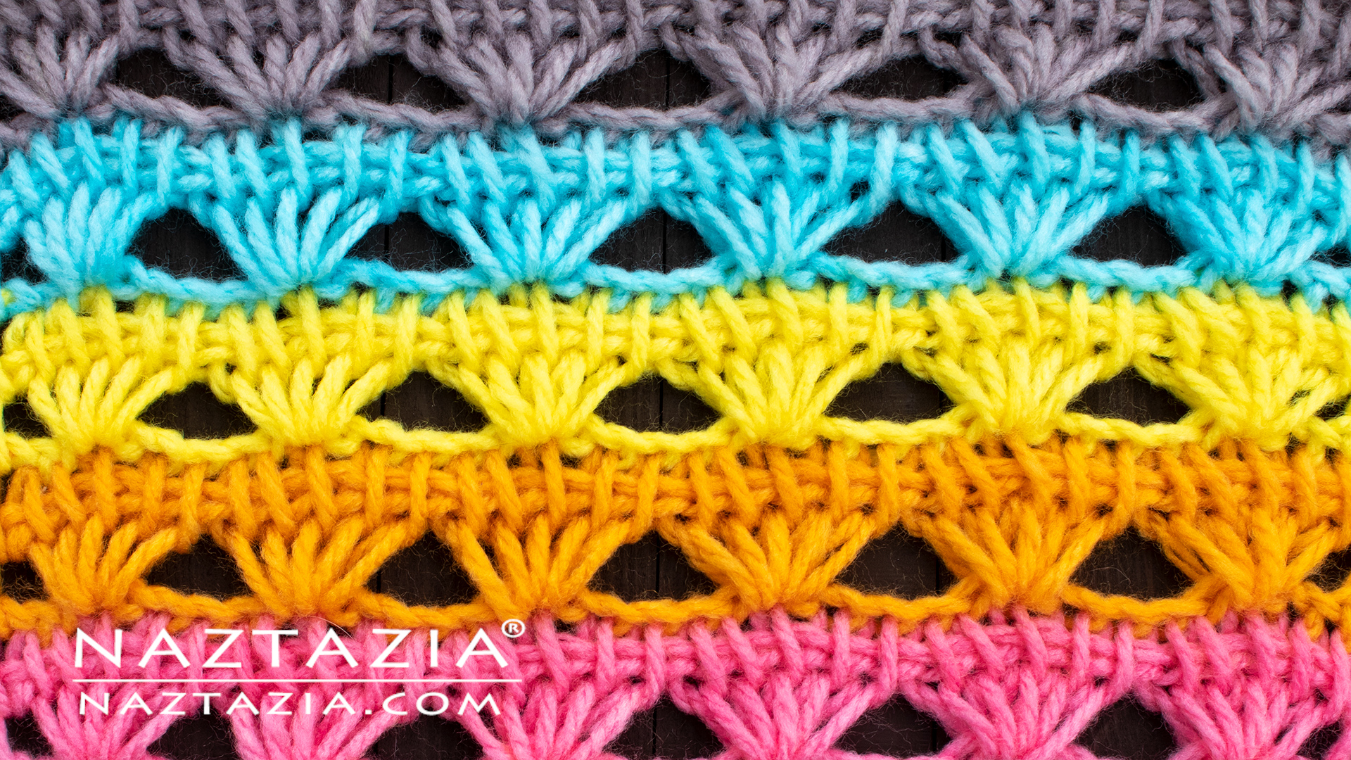 Tunisian Crochet Shell Stitch Naztazia