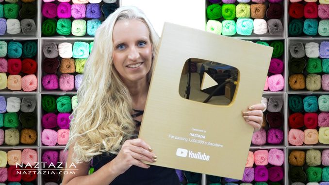 YouTube Gold Play Button Creator Awards - Unboxing Video by Naztazia