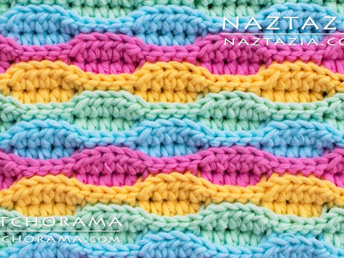 Tunisian Crochet Strawberry Stitch Naztazia