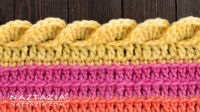 Crochet Wavy Shell Stitch Border Edging