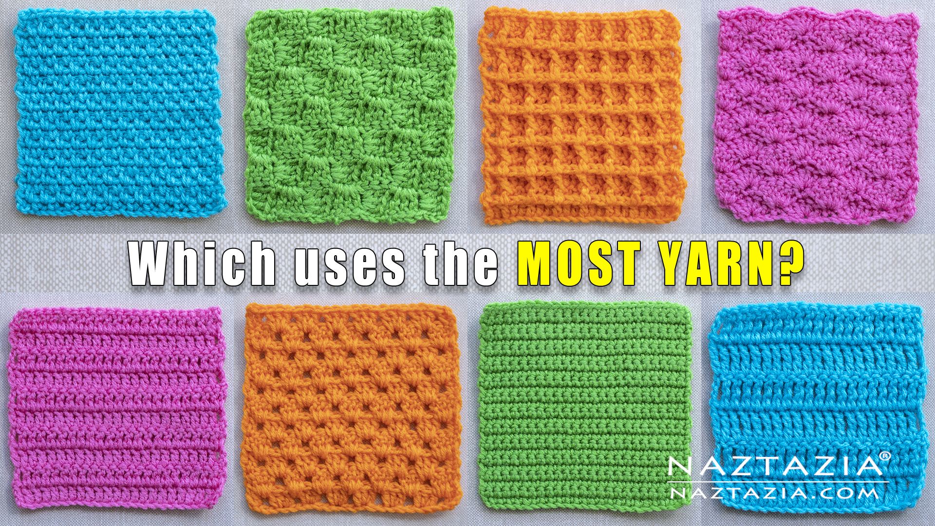 What Crochet Stitch Takes the Most Yarn - Naztazia ®