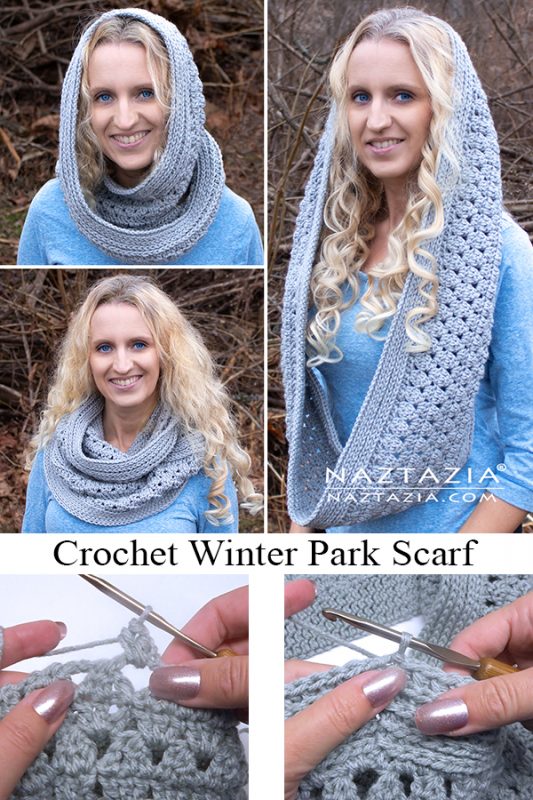 How to Crochet the Winter Park Scarf - Naztazia