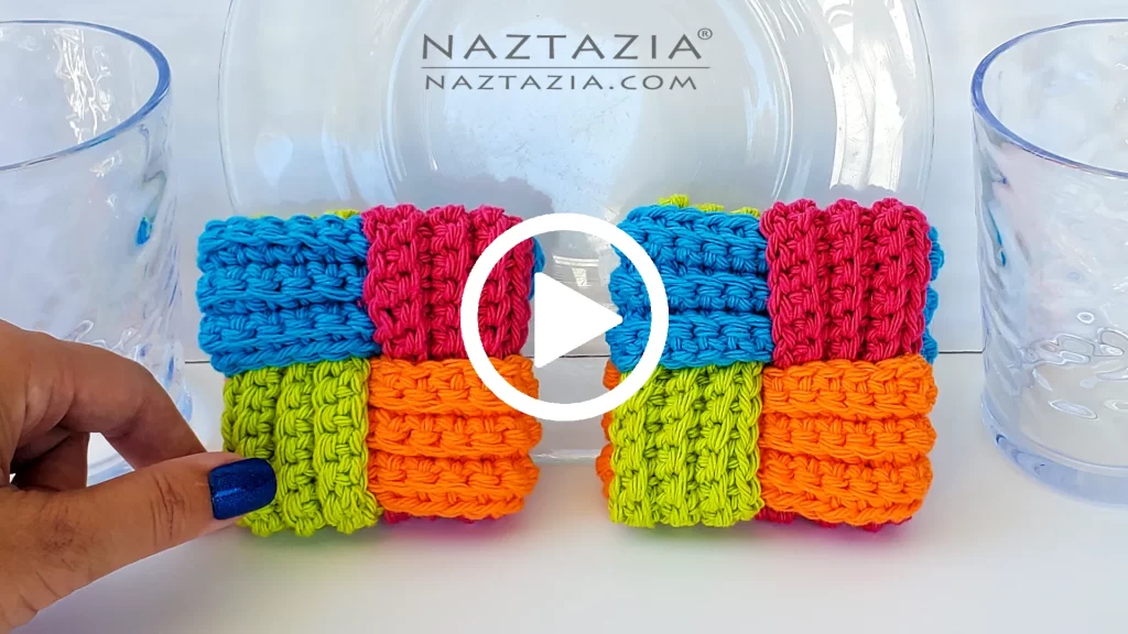 YouTube Video for Crochet Woven Dishcloth by Donna Wolfe from Naztazia