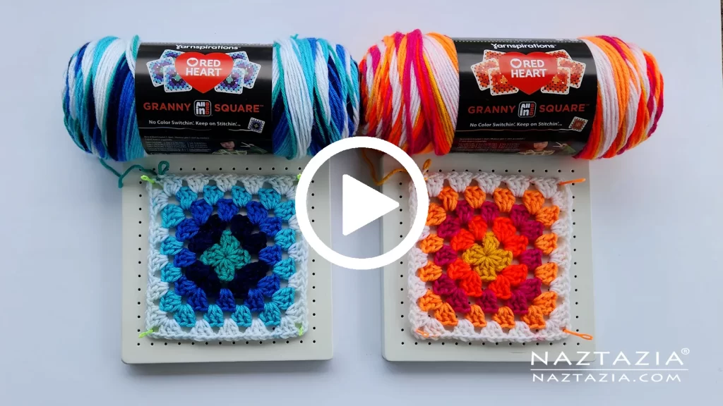 Red Heart All In One Granny Square Yarn - Honest Review - Naztazia ®