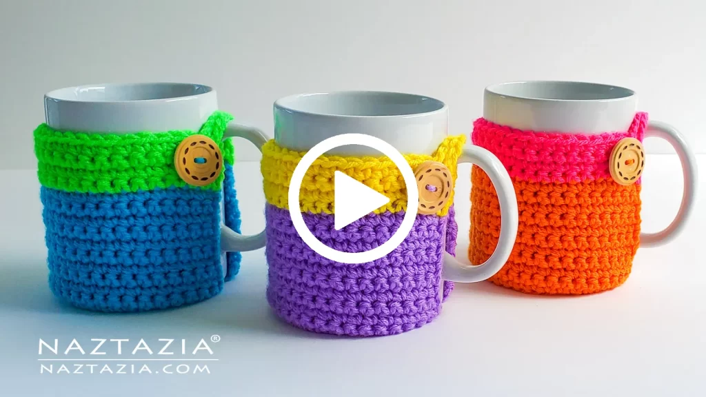 YouTube Video for Crochet Mug Cozy Pattern