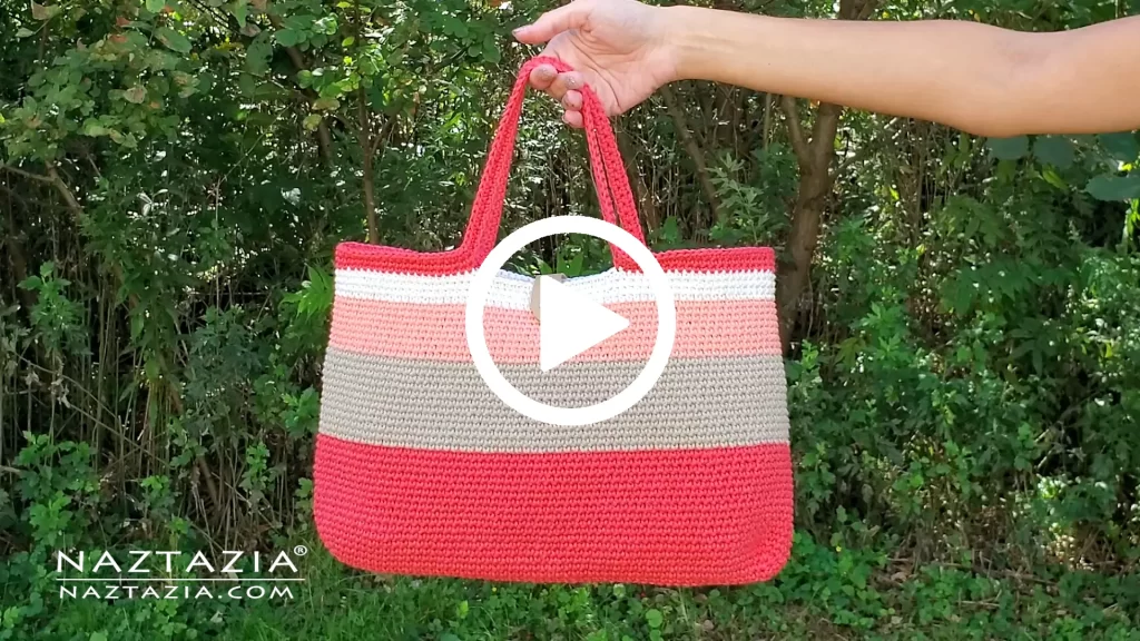 YouTube Video for Crochet Tote Bag by Donna Wolfe from Naztazia